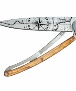 Couteau de Poche Olivier 37gr Terra Incognita, Deejo.