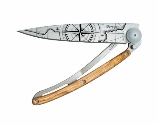 Couteau de Poche Olivier 37gr Terra Incognita, Deejo.