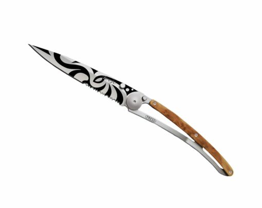 Couteau de Poche Genévrier 37gr Tribal, Deejo.