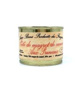 Pâté de Magret de Canard aux Pruneaux, 180g, Aux Bons Produits du Fraysse.