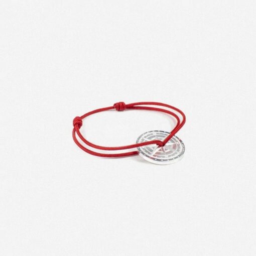 Bracelet Argent 950’ Rouge, Le Vent à la Française