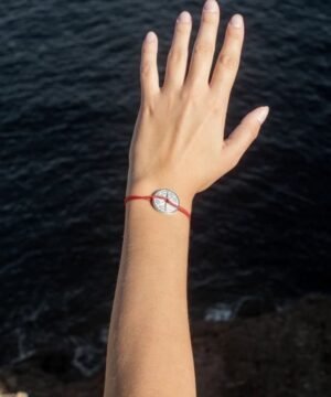 Bracelet Argent 950’ Rouge, Le Vent à la Française