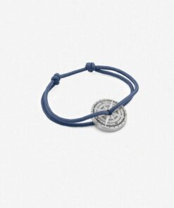 Bracelet Argent Vieilli Bleu , Le Vent à la Française