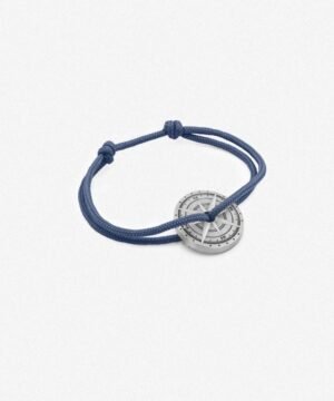 Bracelet Argent Vieilli Bleu , Le Vent à la Française