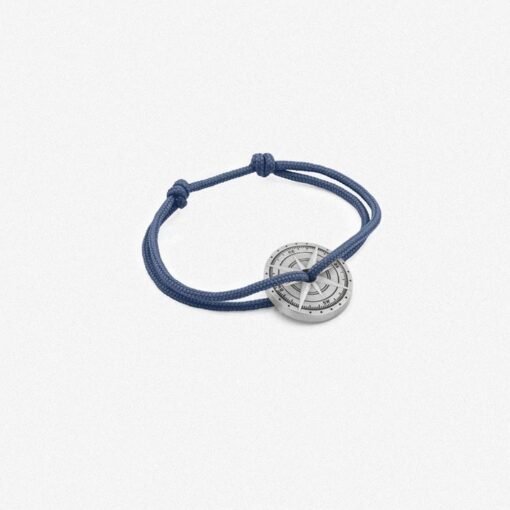 Bracelet Argent Vieilli Bleu , Le Vent à la Française