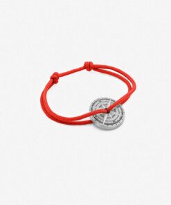 Bracelet Argent Vieilli Rouge , Le Vent à la Française