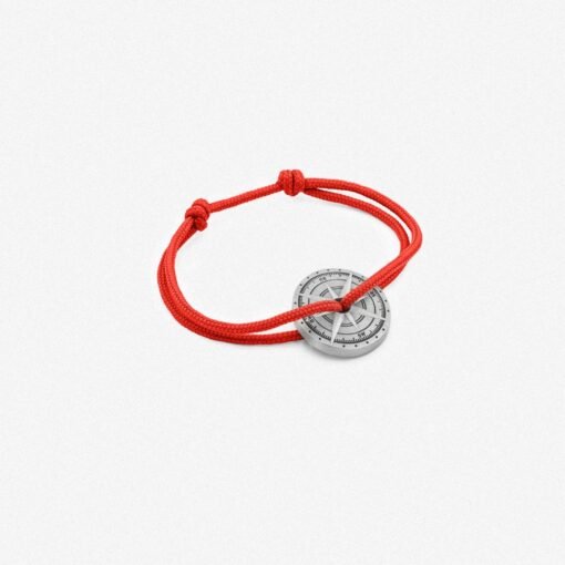 Bracelet Argent Vieilli Rouge , Le Vent à la Française