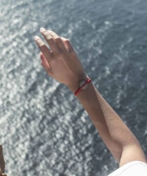 Bracelet Argent Vieilli Rouge , Le Vent à la Française