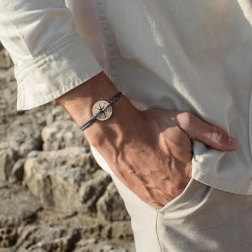 Bracelet Bois Gris et Blanc , Le Vent à la Française