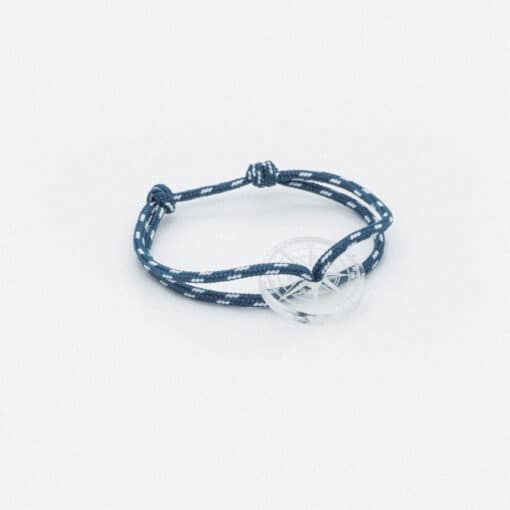 Bracelet Contre-courant Bleu et Blanc , Le Vent à la Française