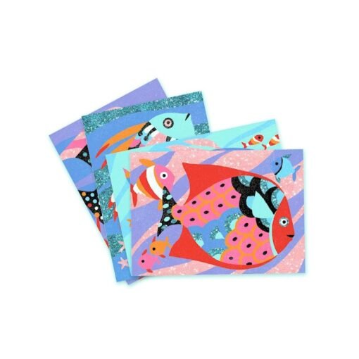 Sables et Paillettes Arc-en-ciel de Poissons, Djeco