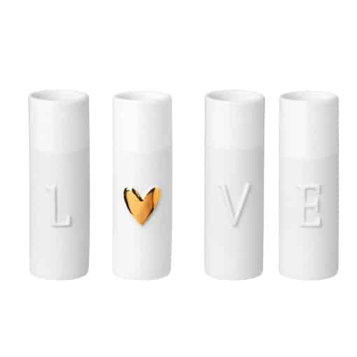 Set Mini Vases Love, Rader