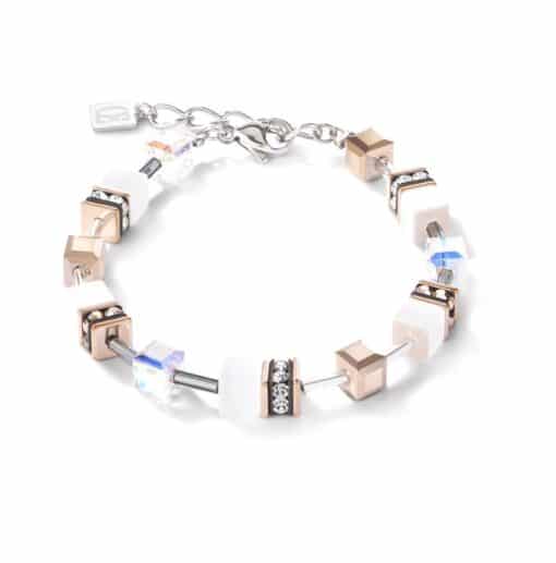 Bracelet GeoCUBE® Blanc Silver, Coeur de Lion