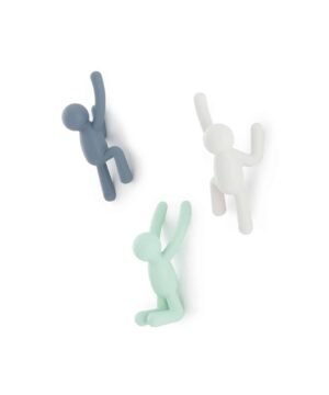 Set 3 Patères Buddy Bleues/Vertes, Umbra