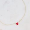 Collier Coeur Rouge