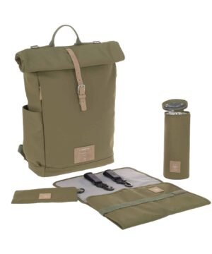 Sac Maternité Rolltop Olive, Lässig