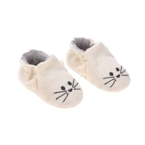 Chaussons Bébé Chat Blanc, Lässig