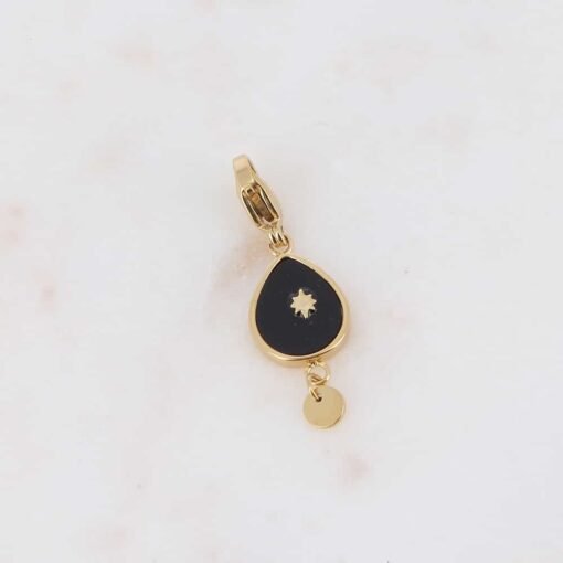 Charm Goutte en Onyx