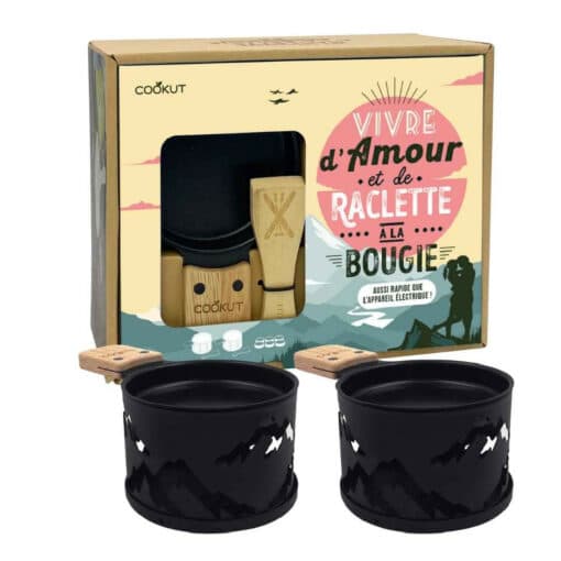 Coffret Raclette à la Bougie Vivre Amour, Cookut.