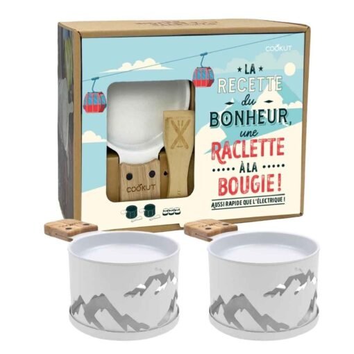Coffret Raclette à la Bougie Recette du Bonheur, Cookut.