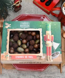 Coffret Chocolats Enrobés de Noël, Le Comptoir de Mathilde.