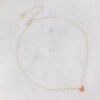 Collier Cœur Orange