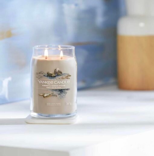 Bougie Signature Ambre/Bois de Santal – Image 3
