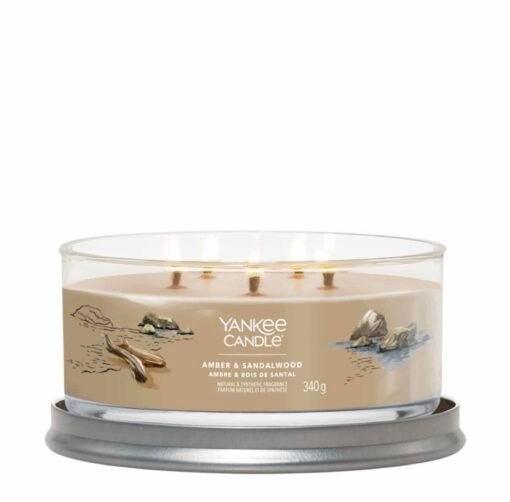 Bougie Signature Ambre/Bois de Santal – Image 8