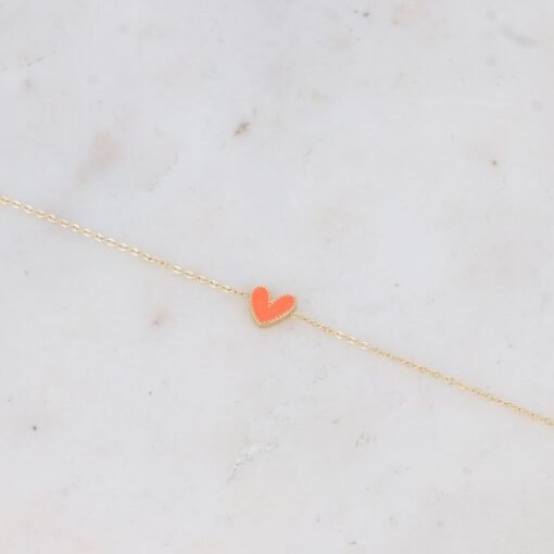 Bracelet Cœur Orange – Image 2