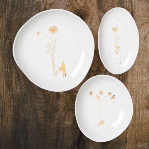 Set 3 Coupelles en Porcelaine