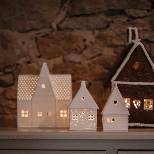 Photophore Maison en Porcelaine – Image 3