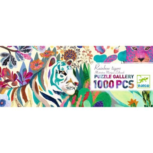 Puzzle Rainbow Tigers, 1000P, Djeco – Image 5