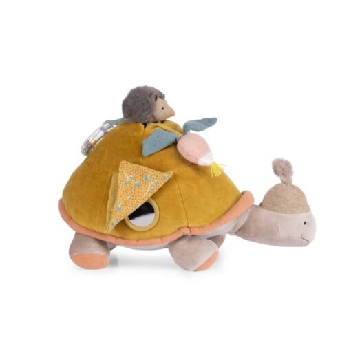 grande tortue d'activités, trois petits lapins, moulin roty