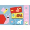 Puzzle Duo Animaux & Formes, Djeco