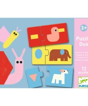 Puzzle Duo Animaux & Formes, Djeco