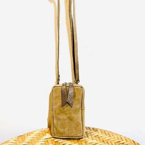 Sac Bandoulière Daim Téléphone – Image 8