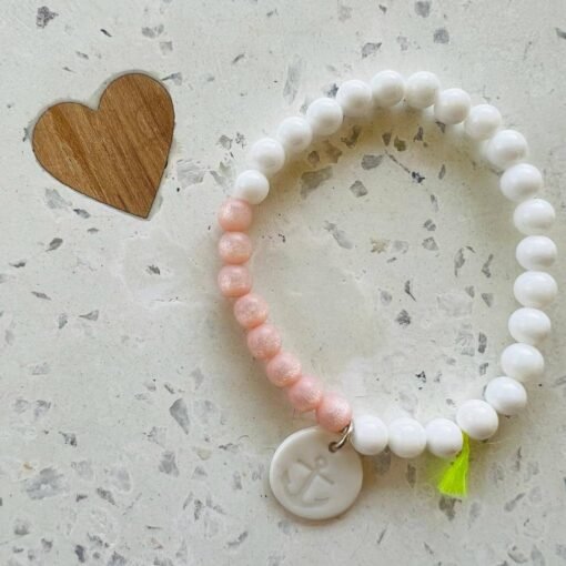 Bracelet Divine 6mm Perles Givrées - Margote Céramiste - Plusieurs Modèles