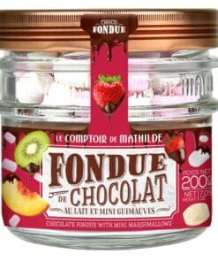 Fondue de Chocolat au Lait et Mini Guimauves, Le Comptoir de Mathilde.