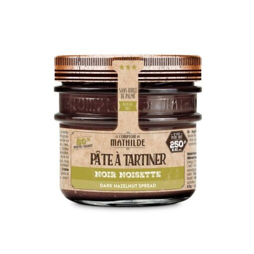 pâte à Tartiner 250gr Noir Noisette , Le Comptoir de Mathilde.