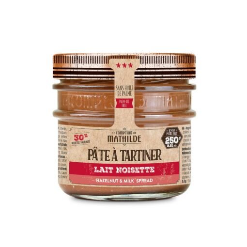 Pâte à Tartiner 250gr Lait Noisette , Le Comptoir de Mathilde.