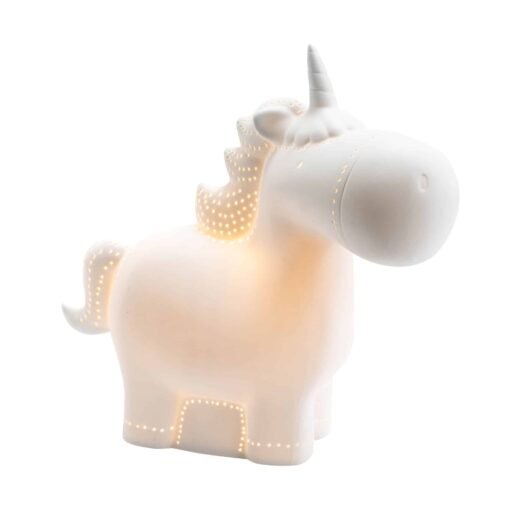 Lampe Licorne Porcelaine