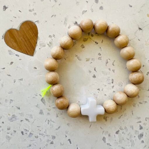 Bracelet Hossegor 10mm Bois - Margote Céramiste