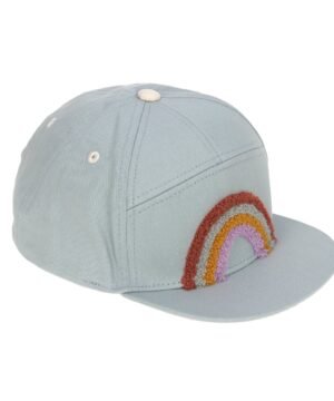 Casquettes Enfant Visière Plate 2-6 ans - plusieurs coloris - Bleu Clair Arc-en-Ciel