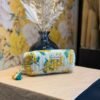 Trousse Matelassée à Imprimé Mimosa