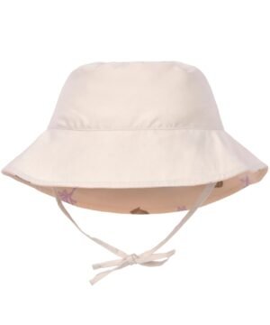 LÄSSIG CHAPEAU ANTI-UV RÉVERSIBLE ENFANTS - CORAUX, PÊCHE ROSE