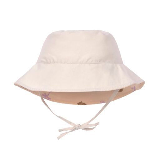 LÄSSIG CHAPEAU ANTI-UV RÉVERSIBLE ENFANTS - CORAUX, PÊCHE ROSE