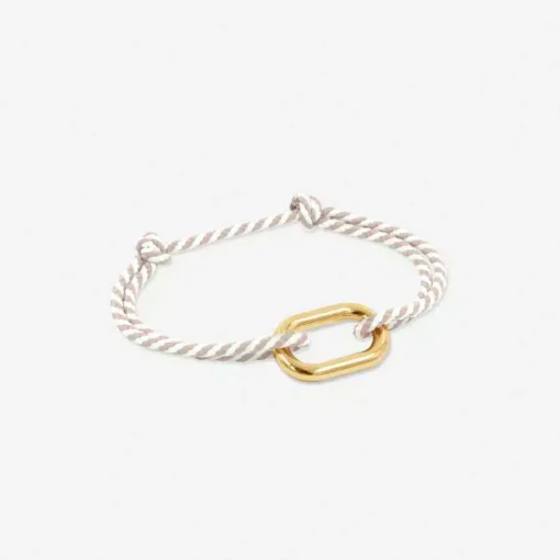 BRACELET DORE CONCORDE-BEIGE/BLANC