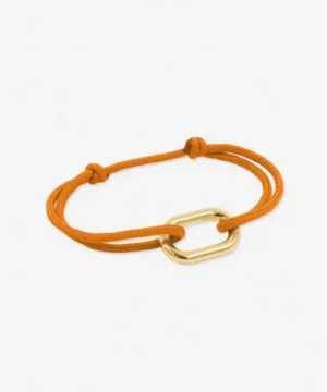 BRACELET DORE TRIOMPHE-ORANGE