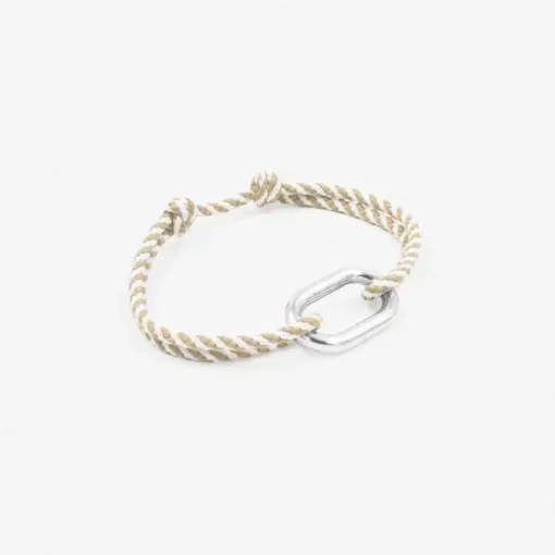 BRACELET MAILLON HUNE-BEIGE/BLANC