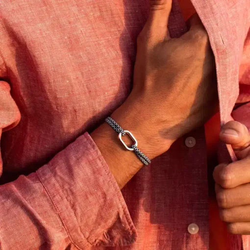 Bracelet MAILLON Plaqué Argent - Plusieurs Coloris - Le Vent à la Française – Image 4